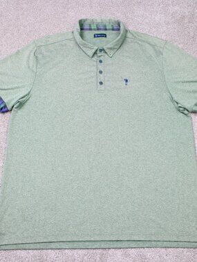 William Murray Polo Golf Shirt Mens 2XL XXL Green Golf Stretch Short Sleeve
